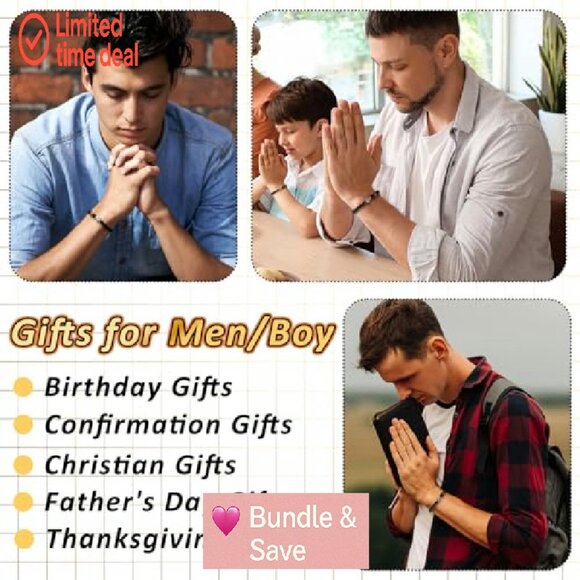 12-Pack Christian Cross Stretch Bracelets with Inspirational Cards - Picture 7 of 7